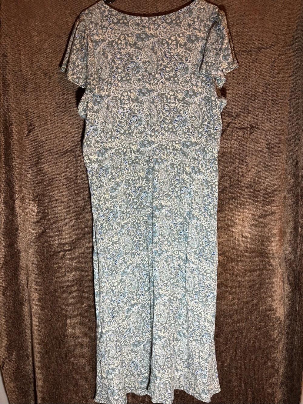 FRYE AND CO. Light Blue Paisley Midi Dress